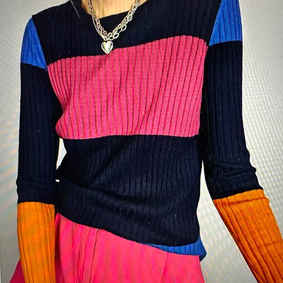 United Colors of Benetton Jersey Cashmere Sweater Size M - Picture 3 of 9